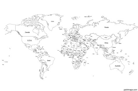 dünya dilsiz haritası siyah beyaz